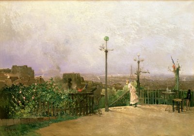 Paris seen from the heights of Montmartre by Jean d